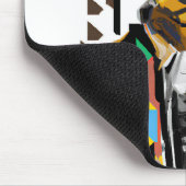 スーツを着た犬：デジタルアート マウスパッド (コーナー)