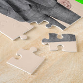 スーツを着た猫おもしろいパズル ジグソーパズル (側面)