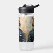 スーツを着た猫 ウォーターボトル (左面)