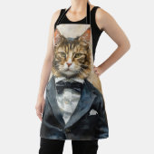 スーツを着た猫 エプロン (インサイチュ)