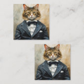 スーツを着た猫 エンクロージャーカード (正面/裏面)