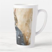 スーツを着た猫 カフェラテマグ (右)