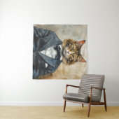 スーツを着た猫 タペストリー (インサイチュ(横))