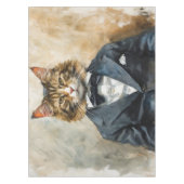 スーツを着た猫 テーブルクロス (正面)