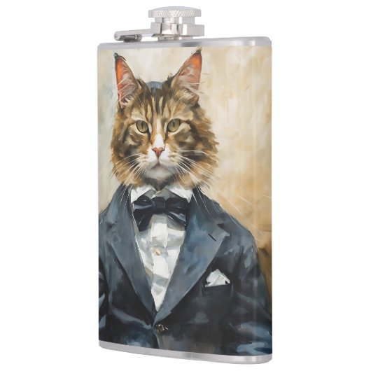 スーツを着た猫 フラスク (左)