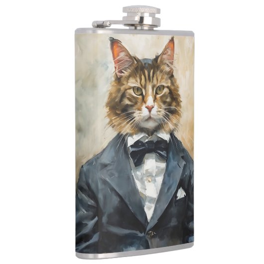 スーツを着た猫 フラスク (右)