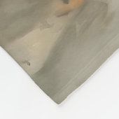 スーツを着た猫 フリースブランケット (角)