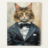 スーツを着た猫 プランナー手帳 (裏面)