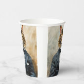 スーツを着た猫 紙コップ (右)