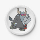 スーツを着た紙プレート ペーパープレート (正面)