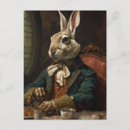 スーツを着た美しいうさぎ ポストカード