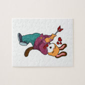 スーツを着た花婿としてのキツネ ジグソーパズル (横)