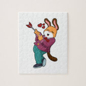 スーツを着た花婿としてのキツネ ジグソーパズル (縦)