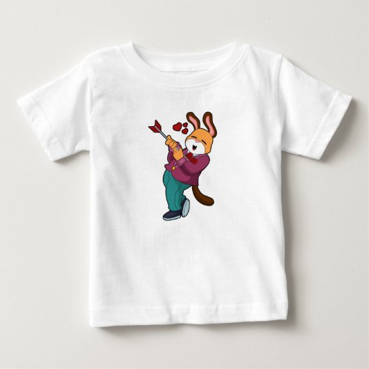 スーツを着た花婿としてのキツネ ベビーTシャツ (正面)