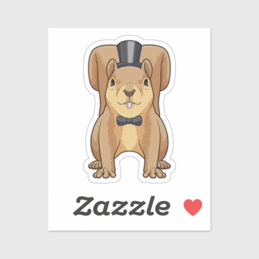 スーツを着た花婿のリス シール (シート)