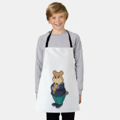 スーツを着た花婿クマ エプロン (着用した状態)