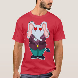 スーツを着た象の花婿 Tシャツ