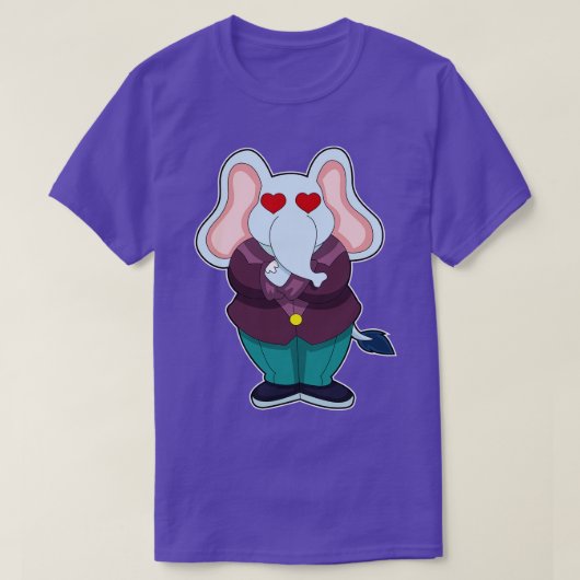スーツを着た象の花婿 Tシャツ (デザイン正面)