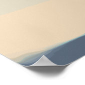 スーツを着てクリスマスにネクタイを結ぶ雪だるま ポスター (角)