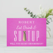 スーツを着て私のグロムスマンの招待状 招待状 (スタンド正面)