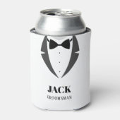 スーツを着て私の花婿介添人のgroomsman クール 缶クーラー (缶正面)