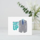 スーツを着る ポストカード (スタンド正面)