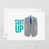 スーツを着る ポストカード (正面/裏面)