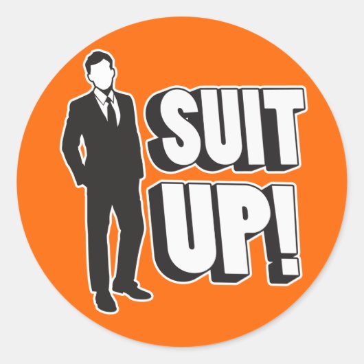 スーツを！ ラウンドシール (正面)