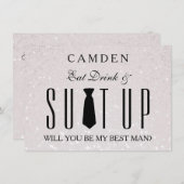 スーツアップが俺のベストマンになる 招待状 (正面/裏面)
