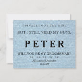 スーツアップの時間 招待状 (正面)