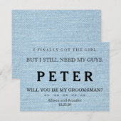 スーツアップの時間 招待状 (正面/裏面)