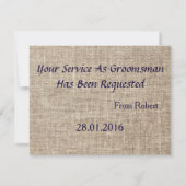 スーツアップ!あなたが私のベストマンになってくれる? 招待状 (裏面)