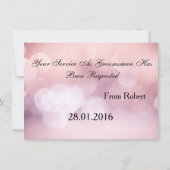 スーツアップ！あなたが私のベストマンになってもらえますか？という招待状 招待状 (裏面)