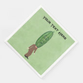 スーツクールの大きな緑色のピクルヘッドの顔付き男性 (コーナー)