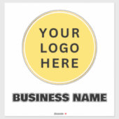 スーツケーカスタムス&ビジネス名のロゴ シール (シート)