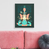 スーツケースから出てくる風変わりな獣 キャンバスプリント (インサイチュ (リビング))