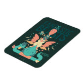 スーツケースから出てくる風変わりな獣 マグネット (左側)