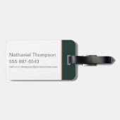 スーツケースから漫画の怪獣が登場 ラゲッジタグ (裏面横)