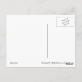 スーツケースに座っている美しい女性 ポストカード (裏面)