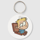 スーツケースのキーチェーンの子ども キーホルダー (裏面)