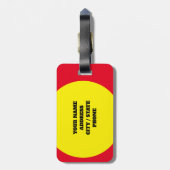 スーツケースのバッグ旅行荷物タグをハッシュタグ付け ラゲッジタグ (裏面縦)