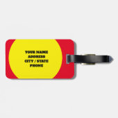 スーツケースのバッグ旅行荷物タグをハッシュタグ付け ラゲッジタグ (裏面横)