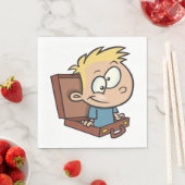 スーツケースの子ども紙ナプキン スタンダードランチョンナプキン (インサイチュ)