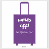 スーツケースの話Imをオフおもしろいにする シール (シート)