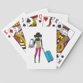 スーツケースを持った人 トランプ (裏面)