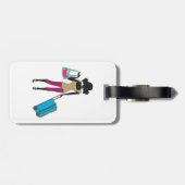 スーツケースを持った人 ラゲッジタグ (裏面横)