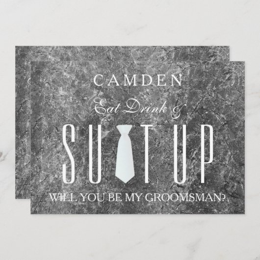 スーツケースを持って行って下さい 招待状 (正面/裏面)