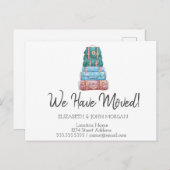 スーツケースを新しい住所に移した 案内ポストカード (正面/裏面)