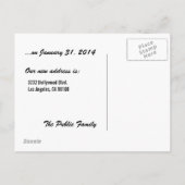 スーツケースを積み重ねて運んでいる 案内ポストカード (裏面)