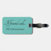 スーツケースタグ - ユニークなラマ ラゲッジタグ (裏面横)